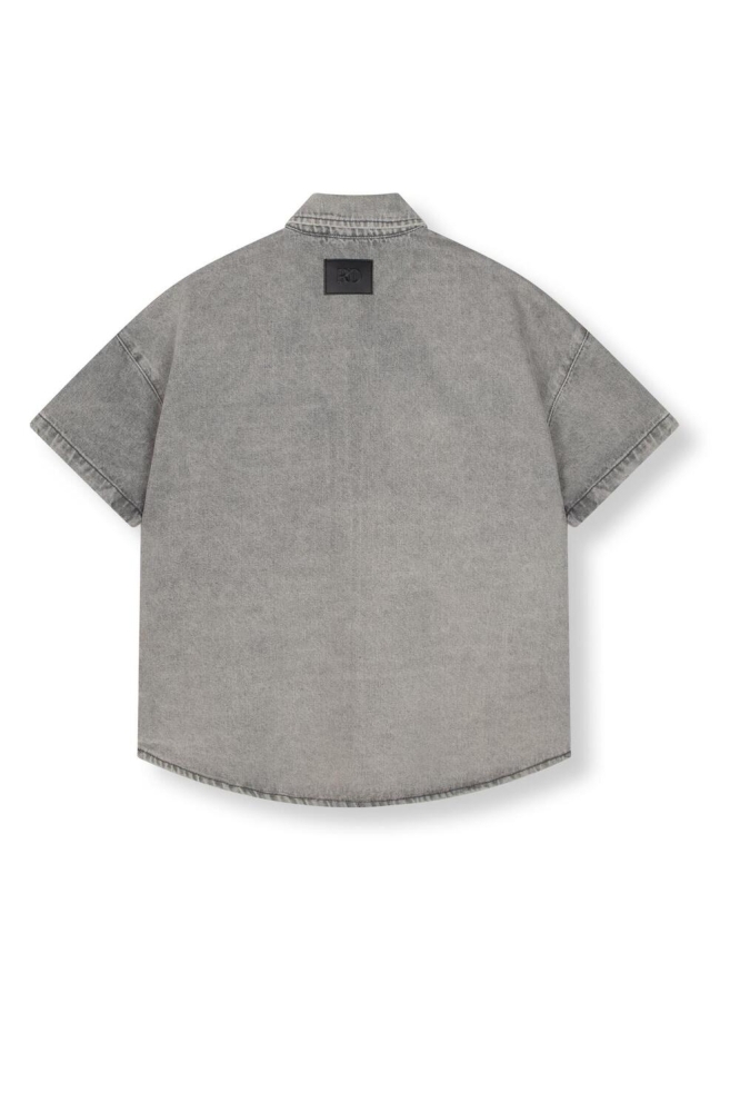 OVERSIZED BLOUSE STUDS DIDI R2505972688 996 MID GREY